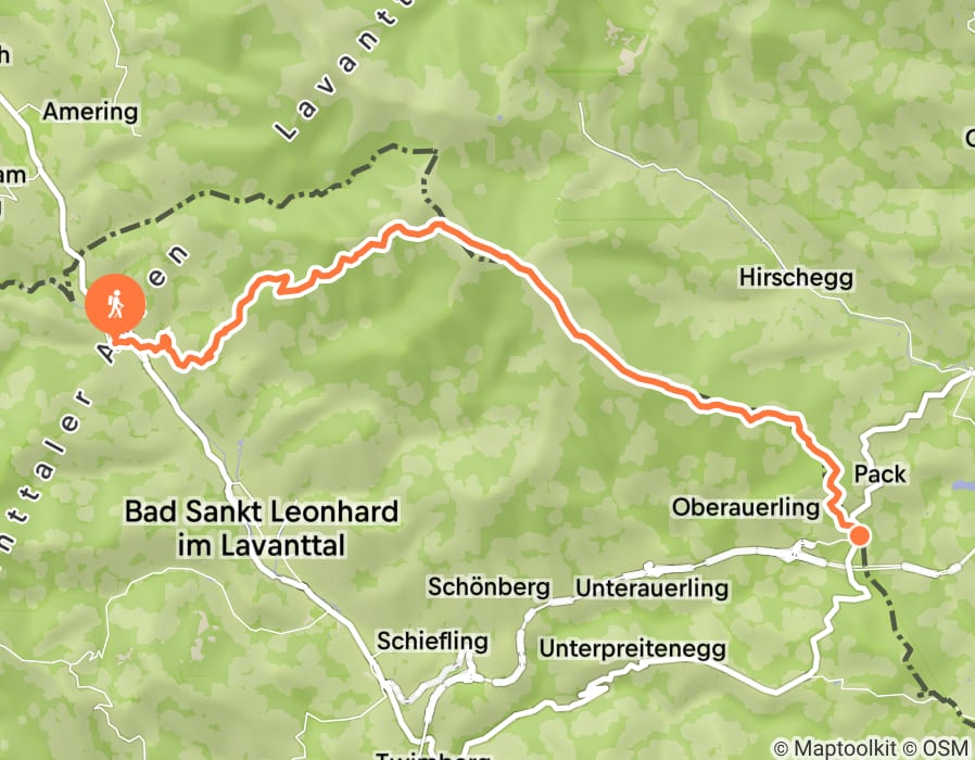 Karte der Tour