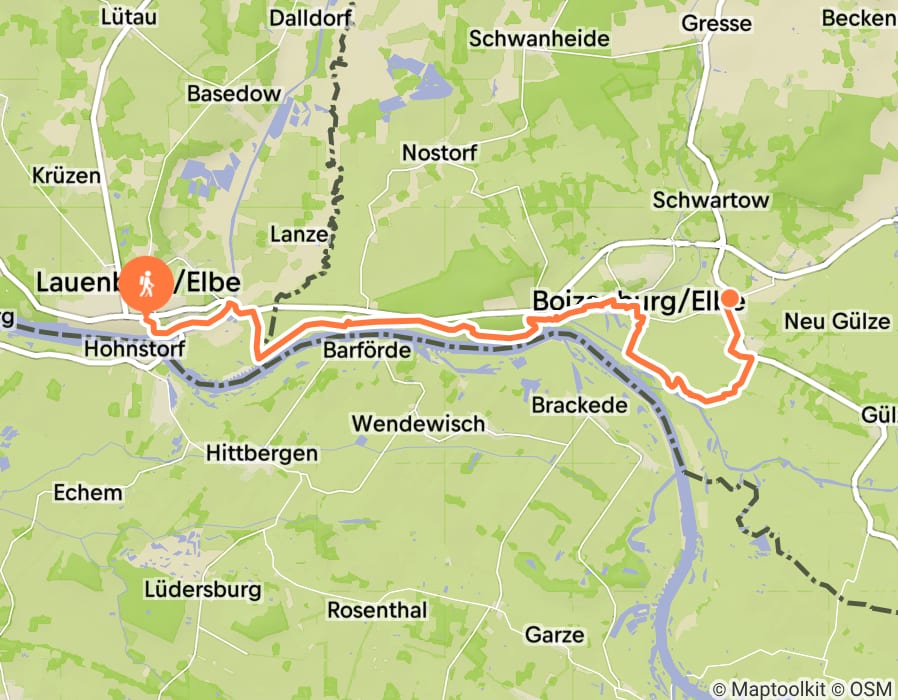 Karte der Tour