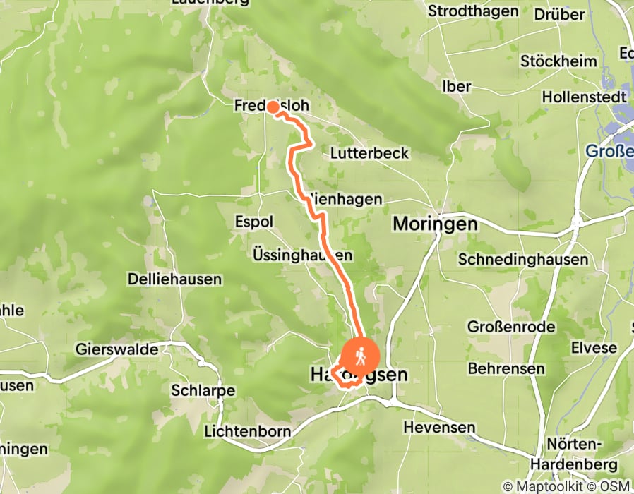 Karte der Tour