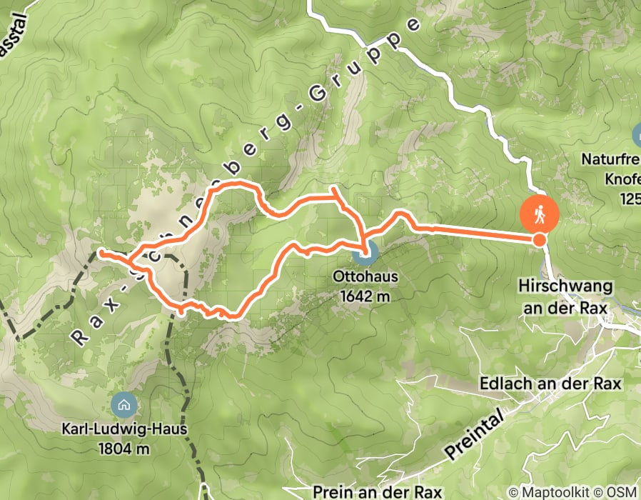 Karte der Tour