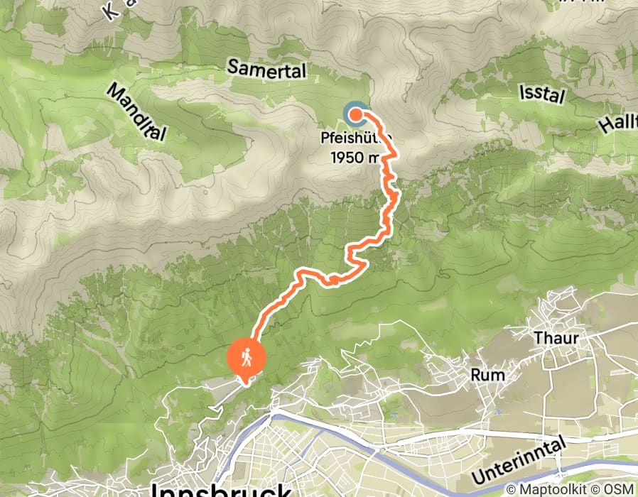 Karte der Tour