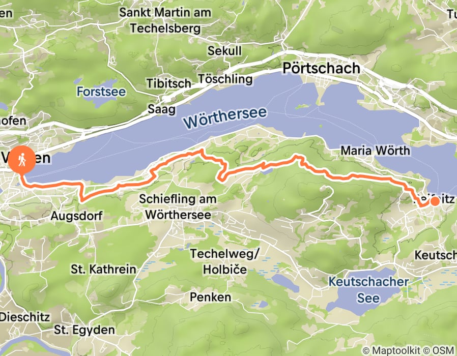 Karte der Tour