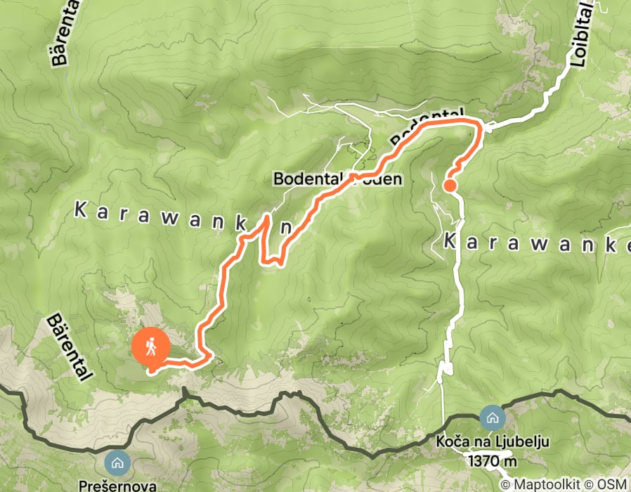 Karte der Tour