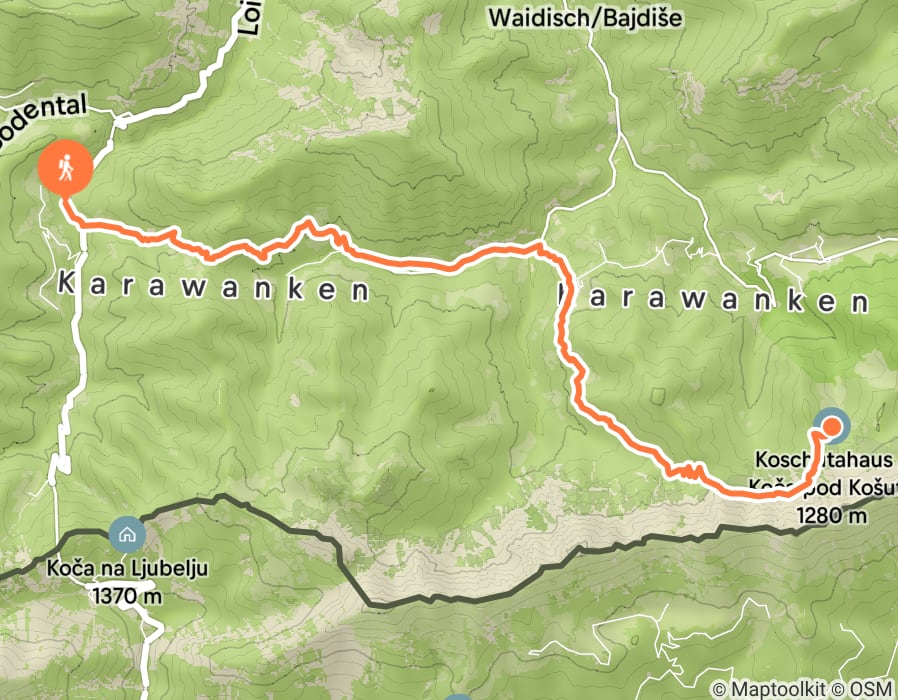Karte der Tour