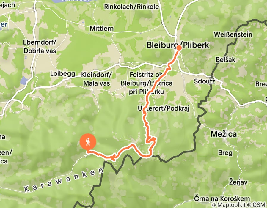Karte der Tour