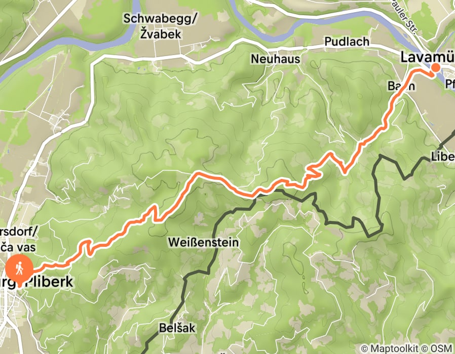 Karte der Tour