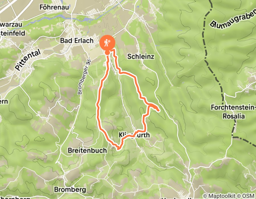 Karte der Tour