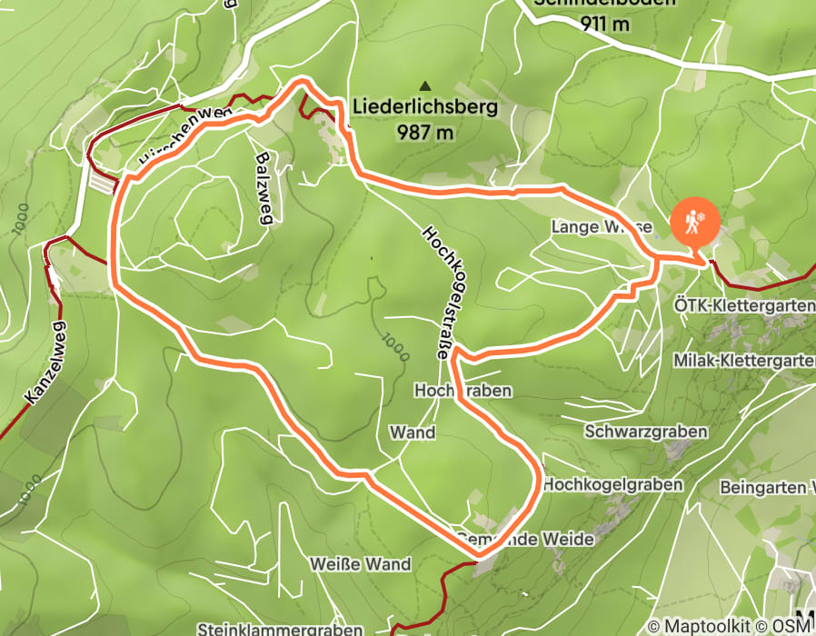 Karte der Tour