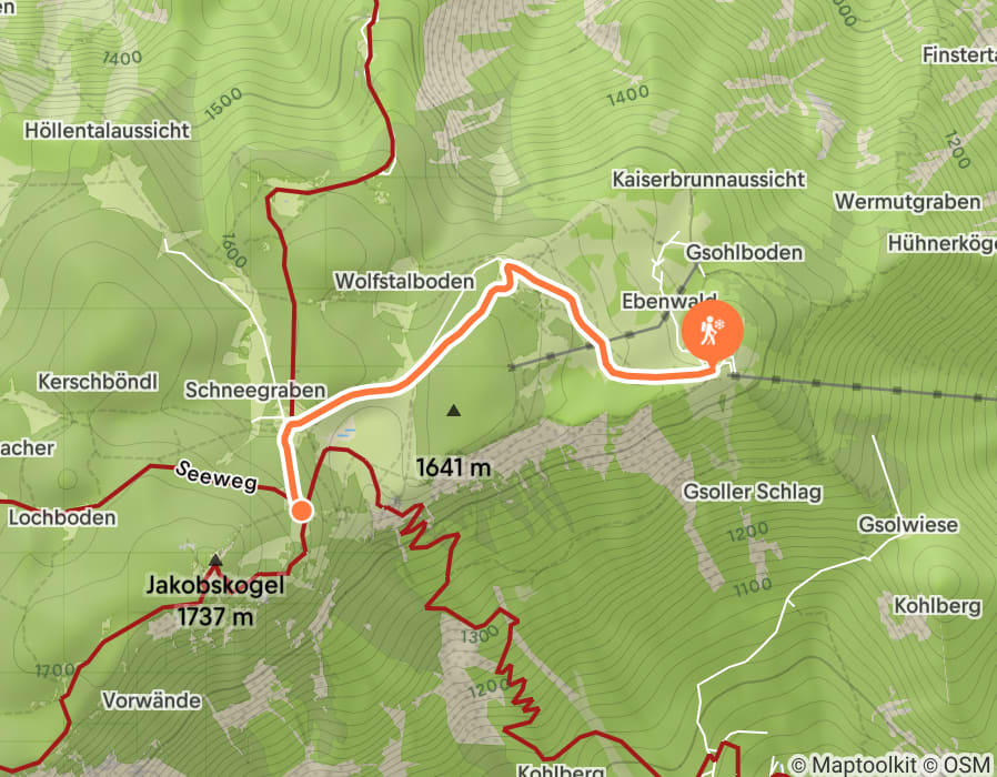 Karte der Tour