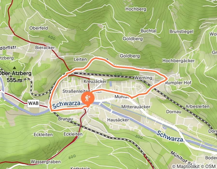 Karte der Tour