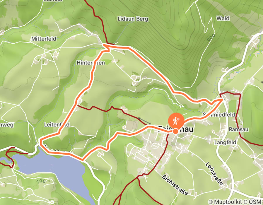 Karte der Tour
