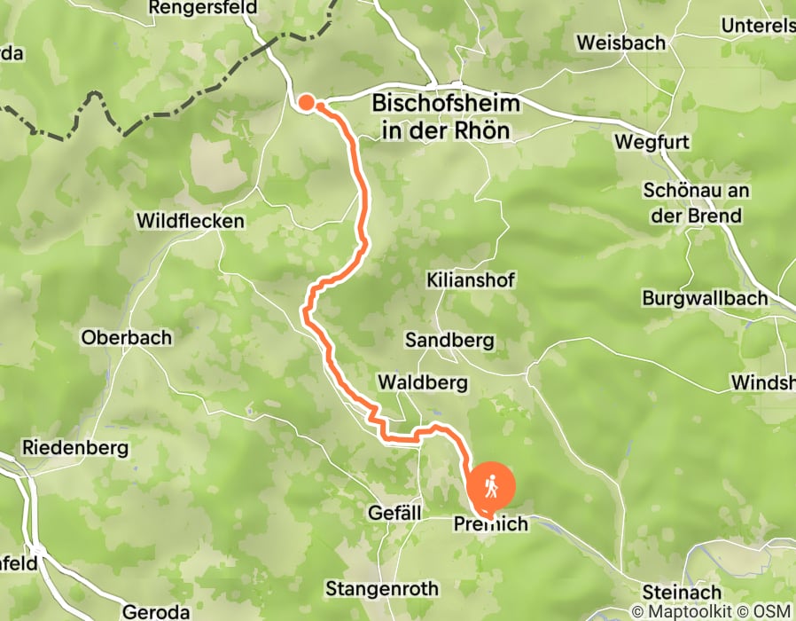 Karte der Tour