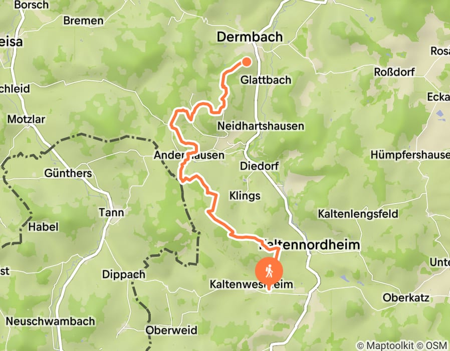 Karte der Tour