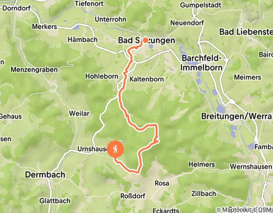 Karte der Tour