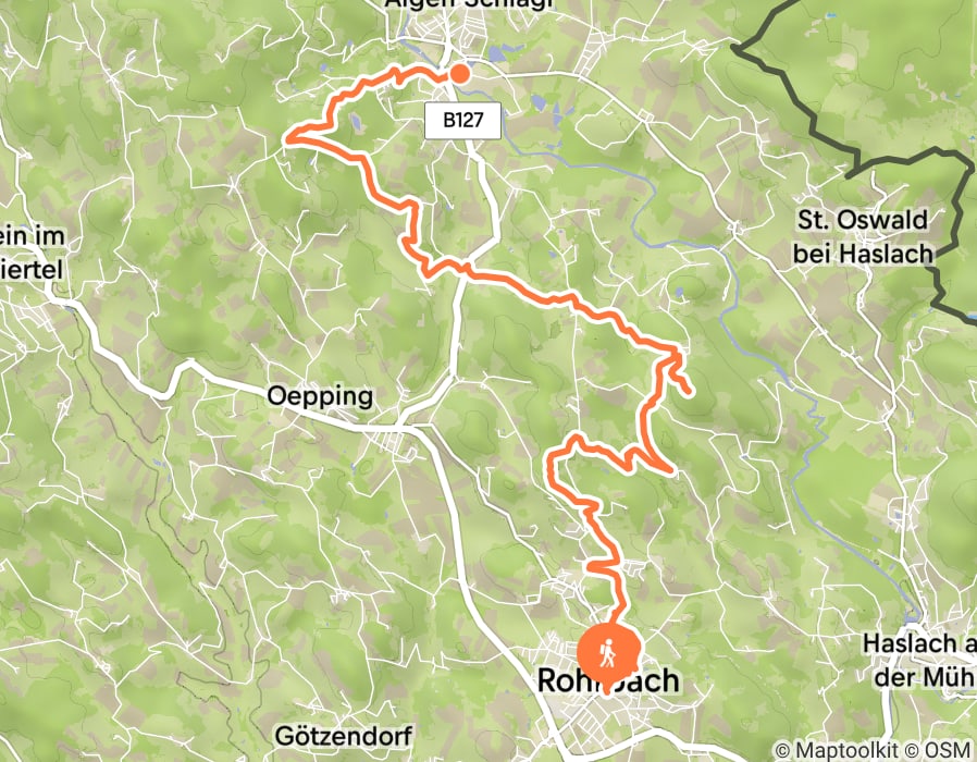 Karte der Tour
