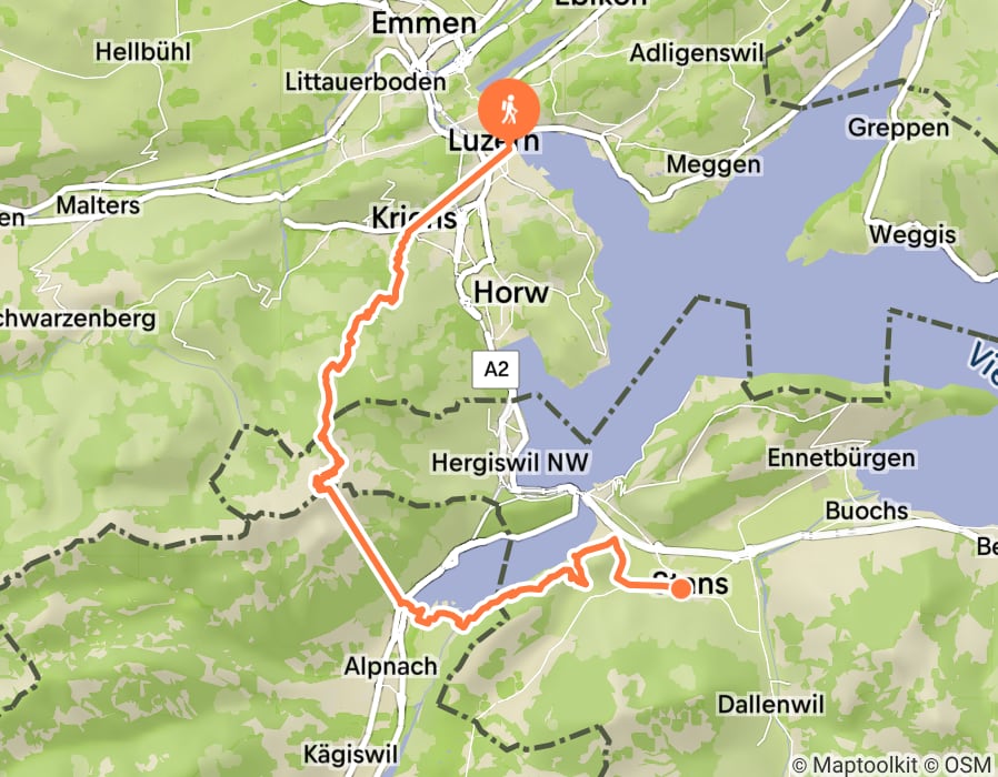 Karte der Tour