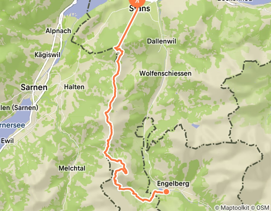 Karte der Tour