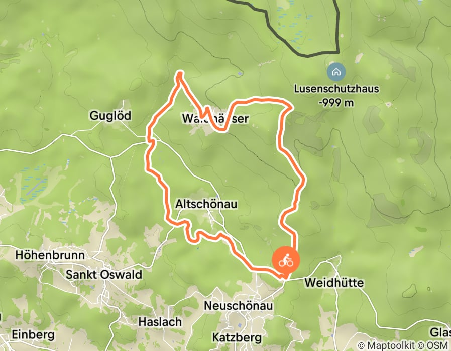 Karte der Tour