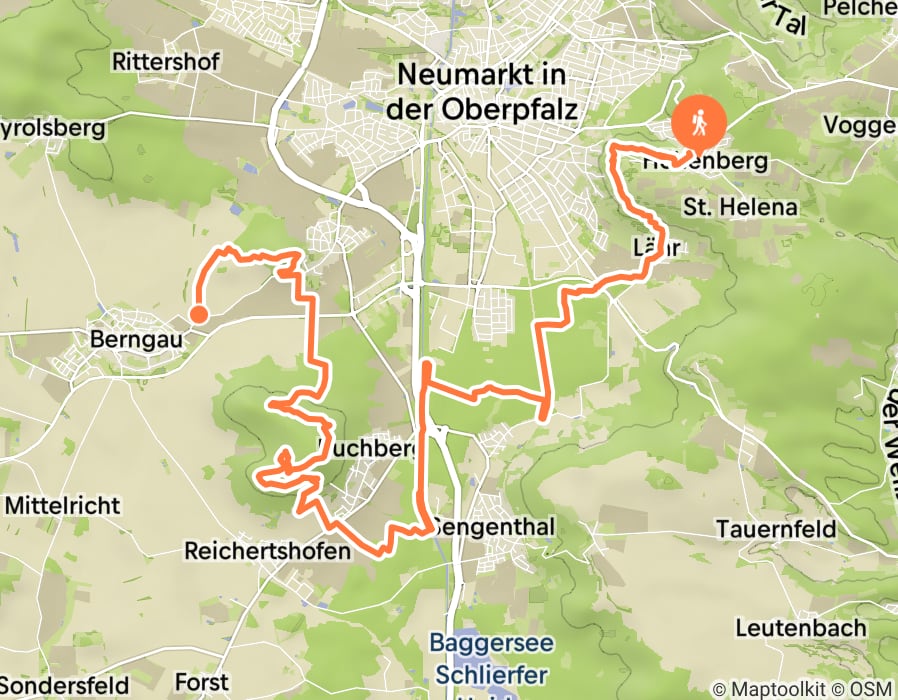 Karte der Tour