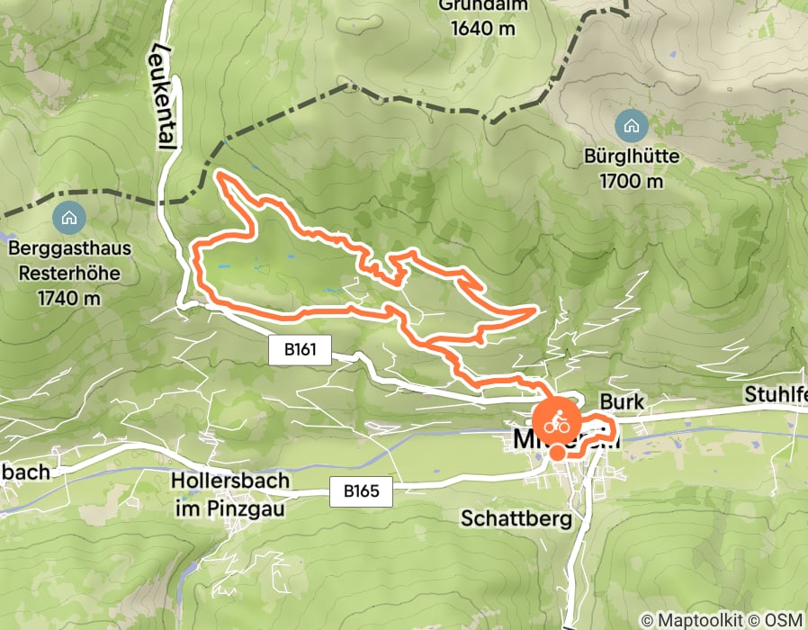 Karte der Tour