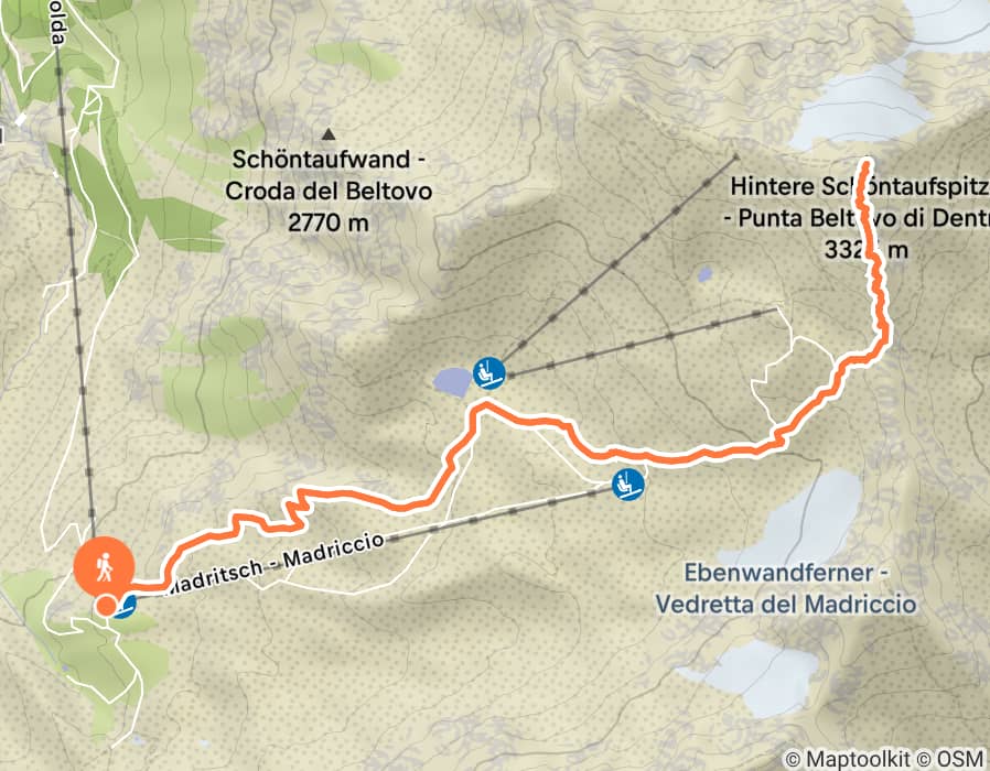 Karte der Tour