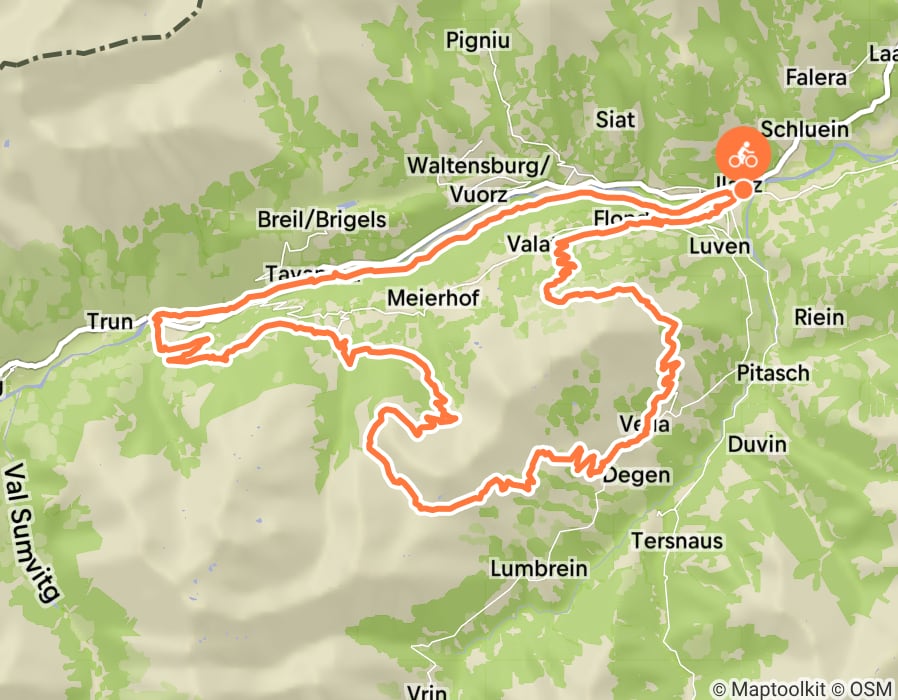 Karte der Tour