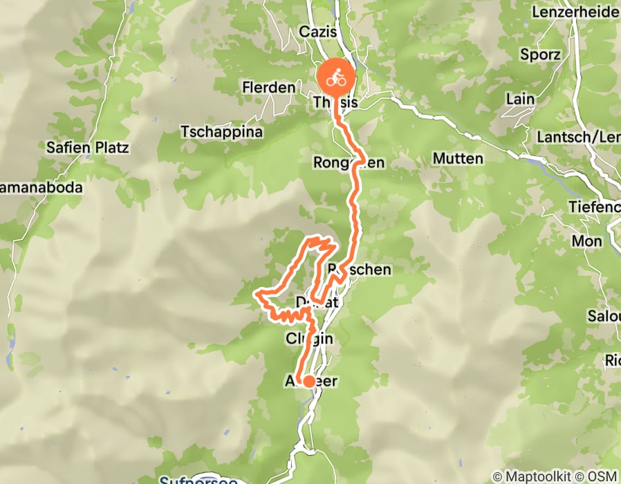 Karte der Tour