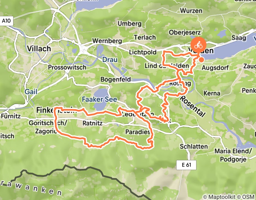 Karte der Tour