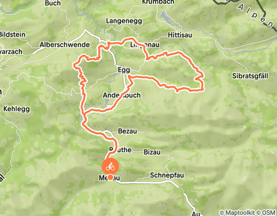Karte der Tour