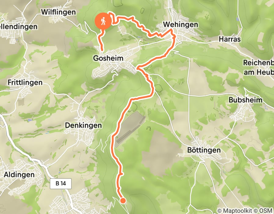 Karte der Tour