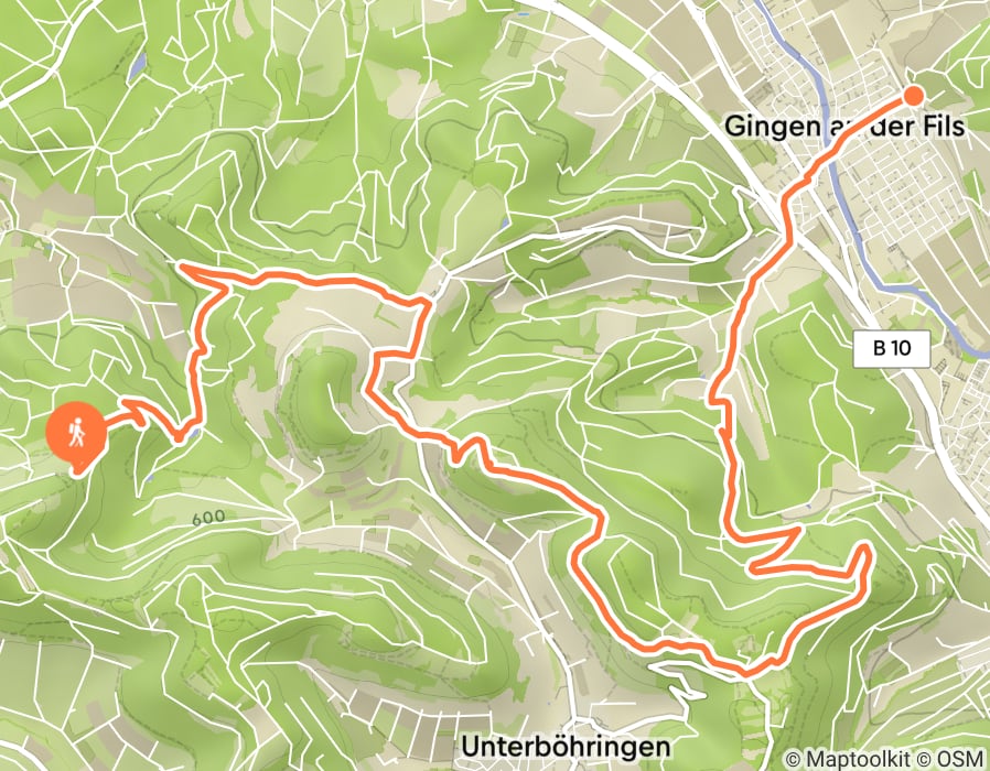 Karte der Tour