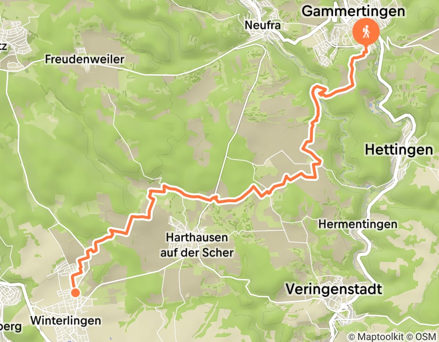 Karte der Tour