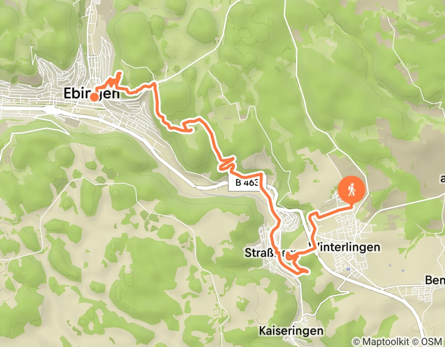 Karte der Tour