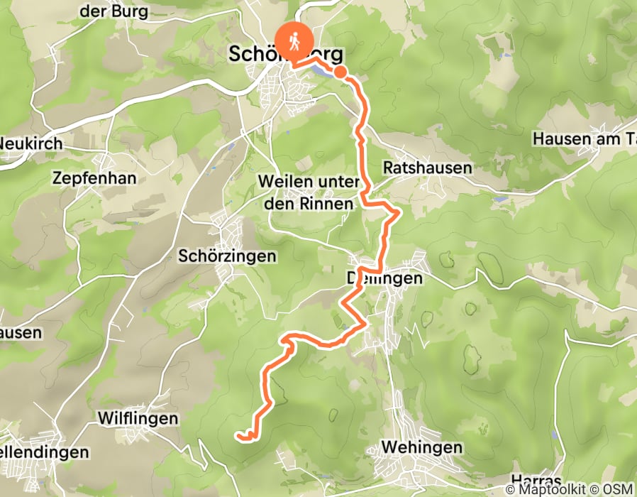 Karte der Tour