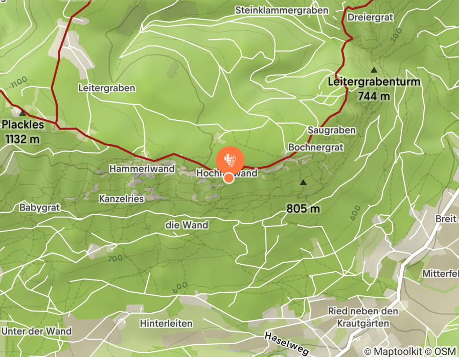 Karte der Tour
