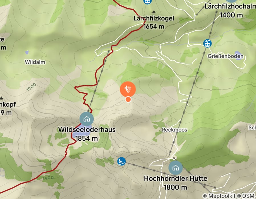 Karte der Tour