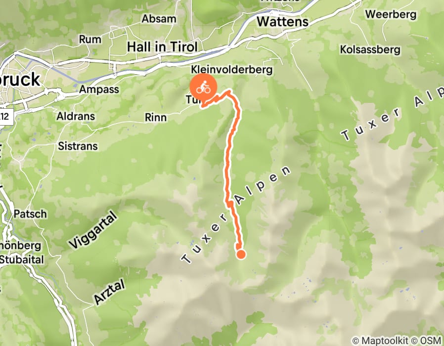 Karte der Tour