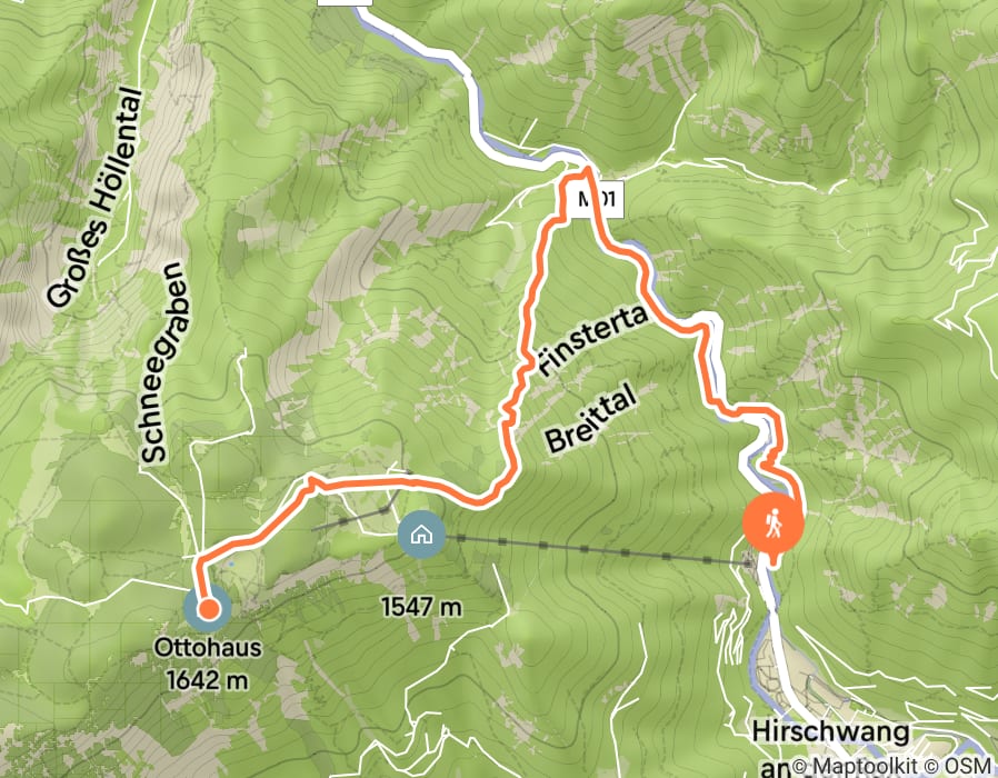 Karte der Tour