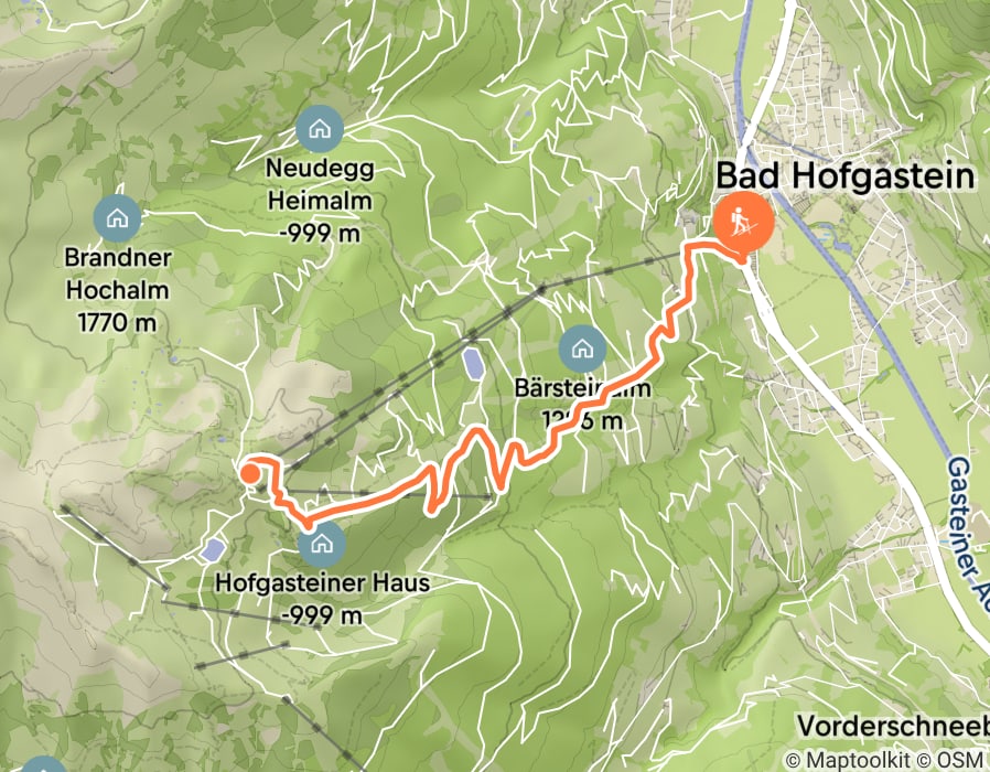 Karte der Tour