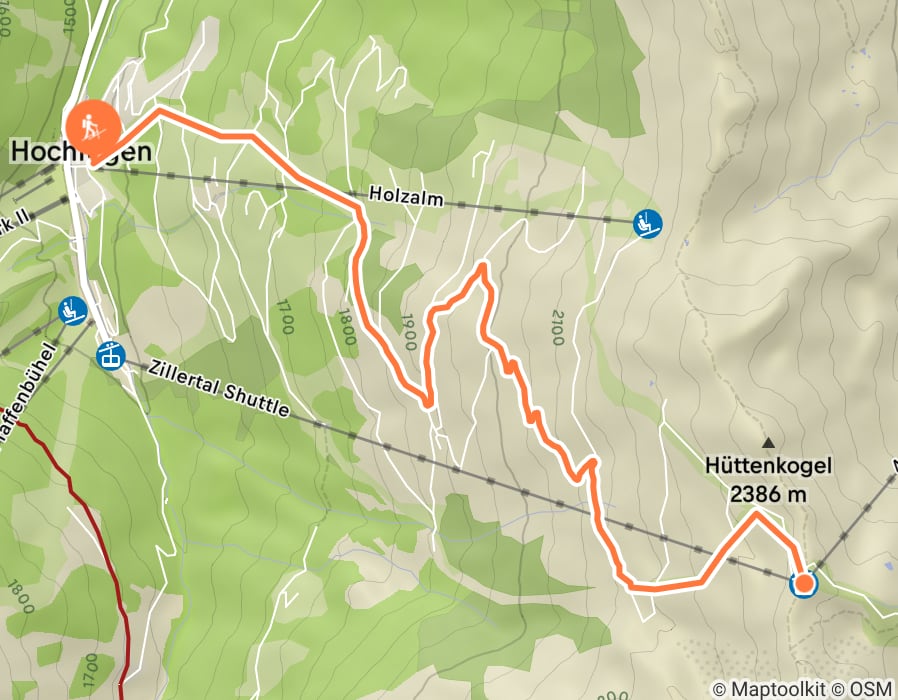 Karte der Tour