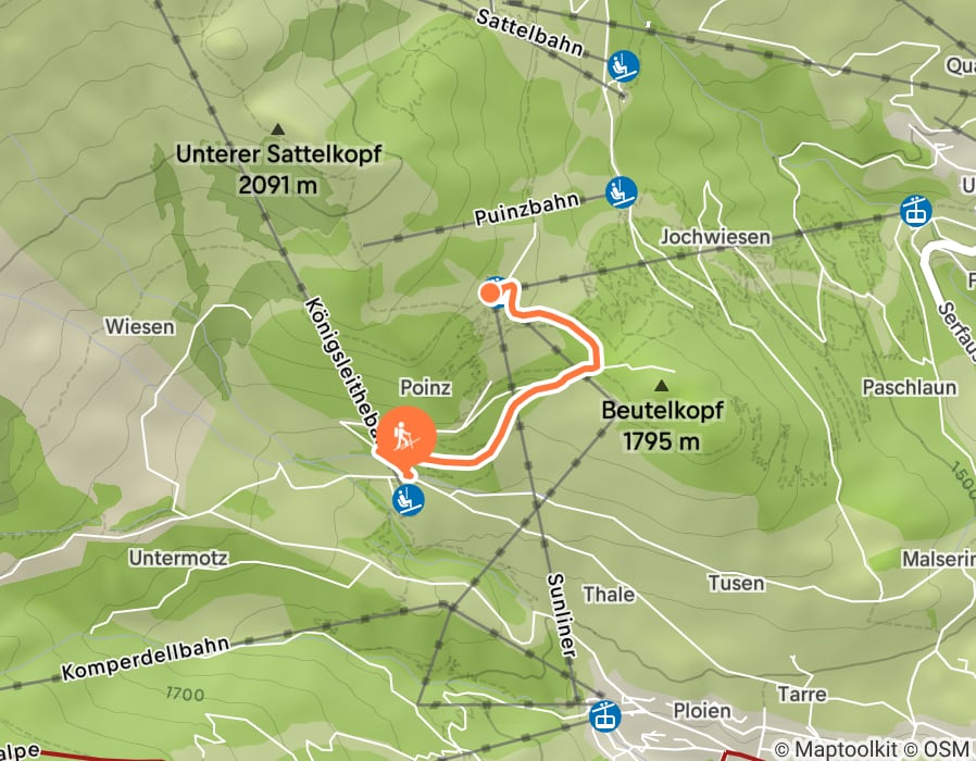 Karte der Tour