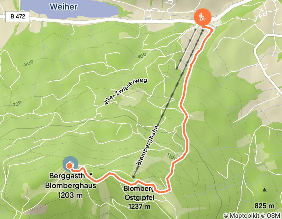 Karte der Tour