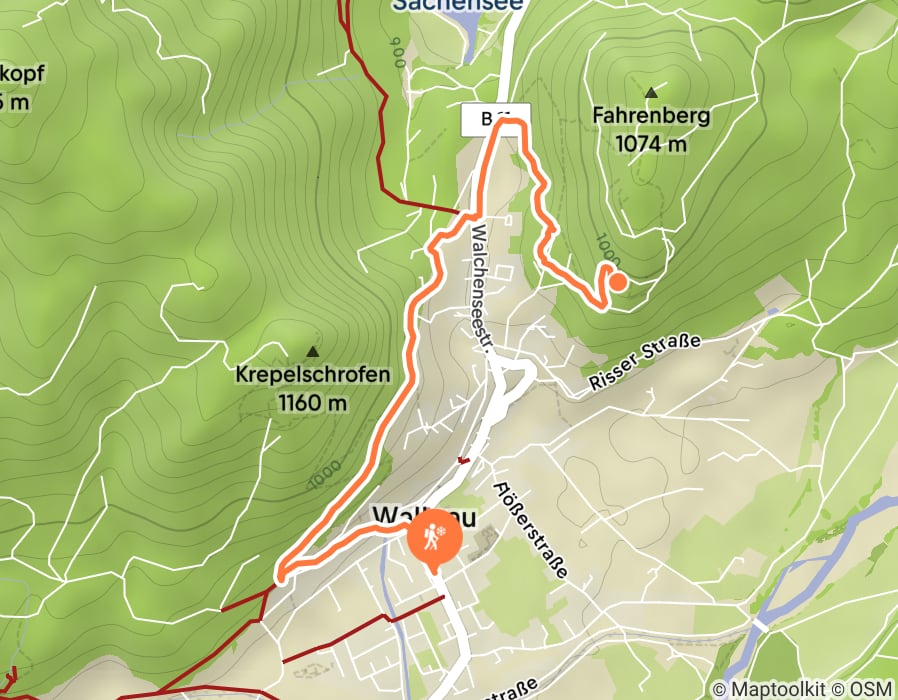 Karte der Tour