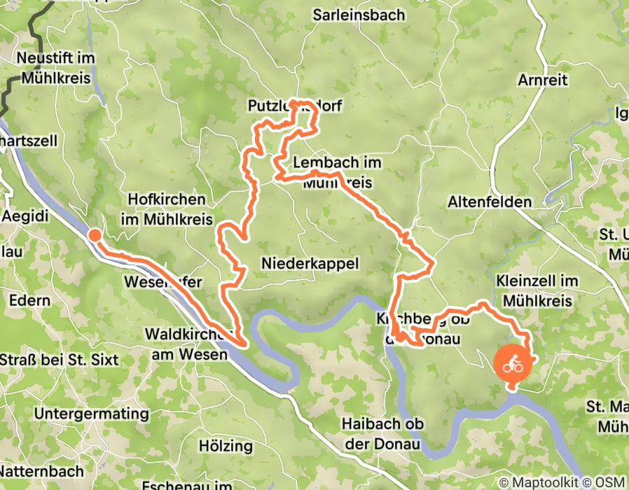 Karte der Tour