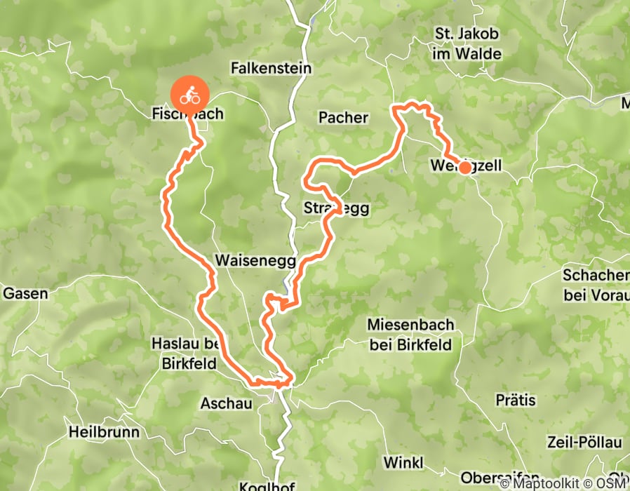 Karte der Tour