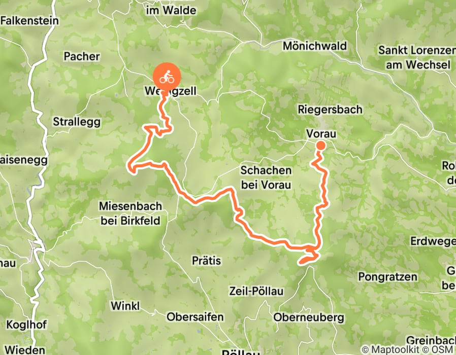 Karte der Tour