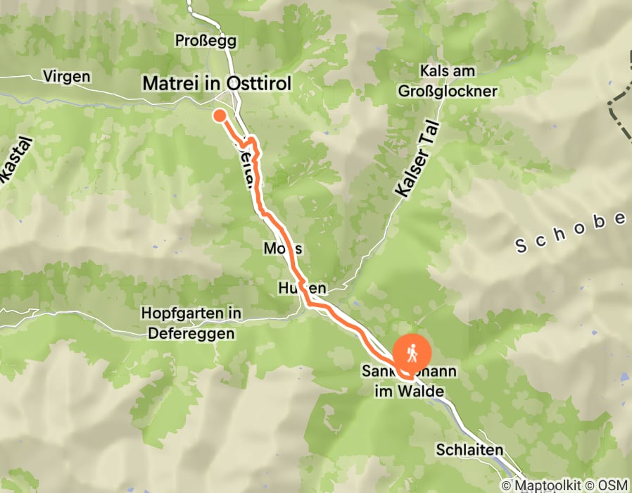 Karte der Tour