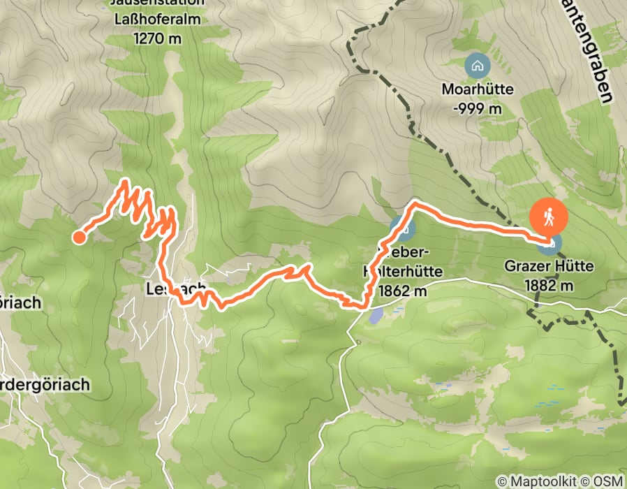 Karte der Tour