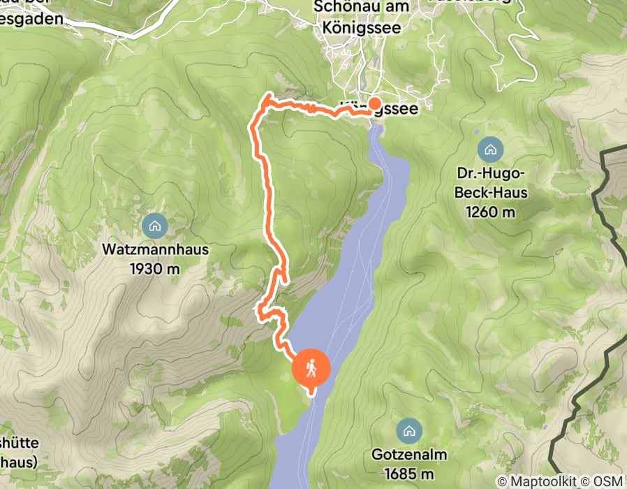 Karte der Tour