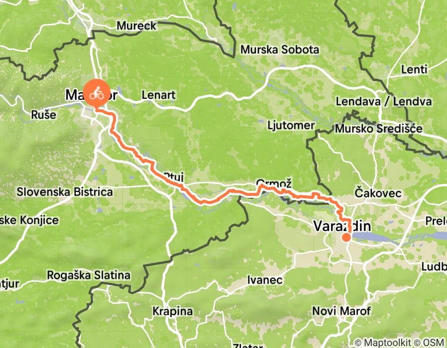 Karte der Tour